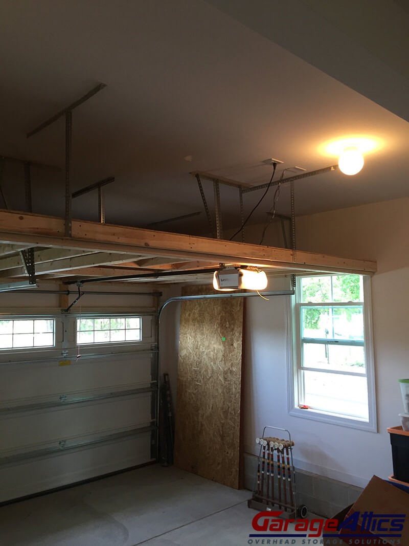 garage storage loft solutions custom overhead garage estimate of work
